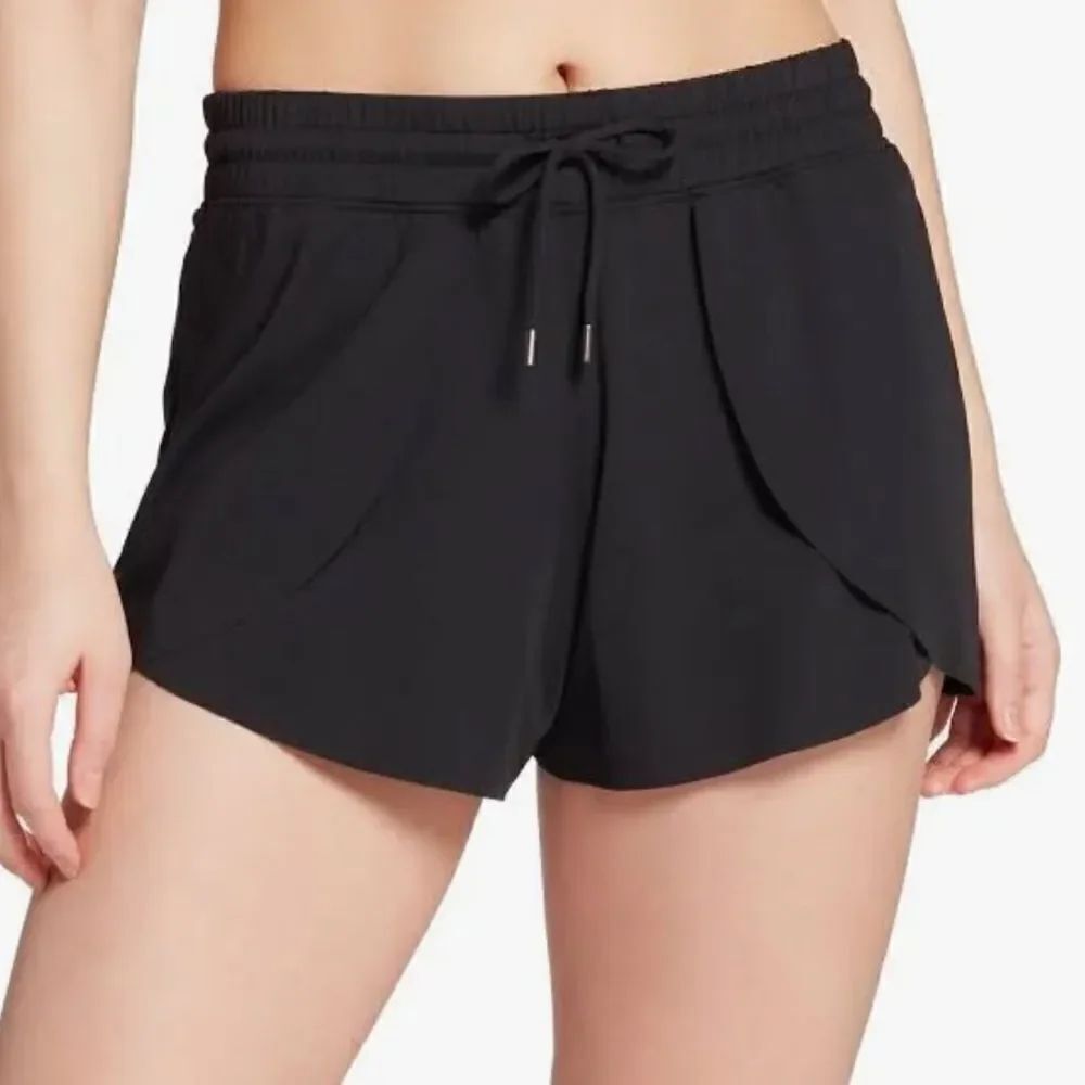 Calia By Carrie Underwood Swim Collection Mid Rise Shorts In Black Size S